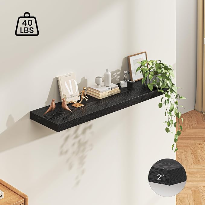 Dreamland 55" Floating Shelves for Wall, Wall-Mounted Shelves for Bedroom - Image 4
