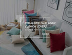 Stellhome Christmas Decorative Rectangle Linen Throw Pillow Covers Solid - Image 6