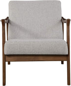 Alpine Furniture Zephyr Mid-Century Retro Accent Lounge Chair Wooden Arm - Image 4