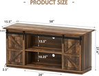 Shahoo Farmhouse Sideboard Buffet Cabinet, Coffee Bar Storage - Image 2
