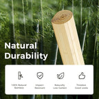 OUZUGIE 1 Pack 96x48 Inch Natural Bamboo Wall Panel – Raw Pole Wrap Paneling - Image 7