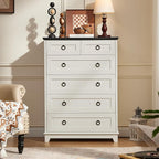 Joaxswe Farmhouse 6 Drawer Dresser - Image 4