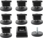 8Pcs Adjustable Leveling Feet, Square Insert Kit, Furniture Glide Leveler by Unknown