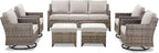 Outdoor Patio Furniture Set-7 Pieces All-Weather Wicker Outdoor Furniture - Image 9