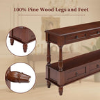 Vintage Solid Wood Console Table - Image 4