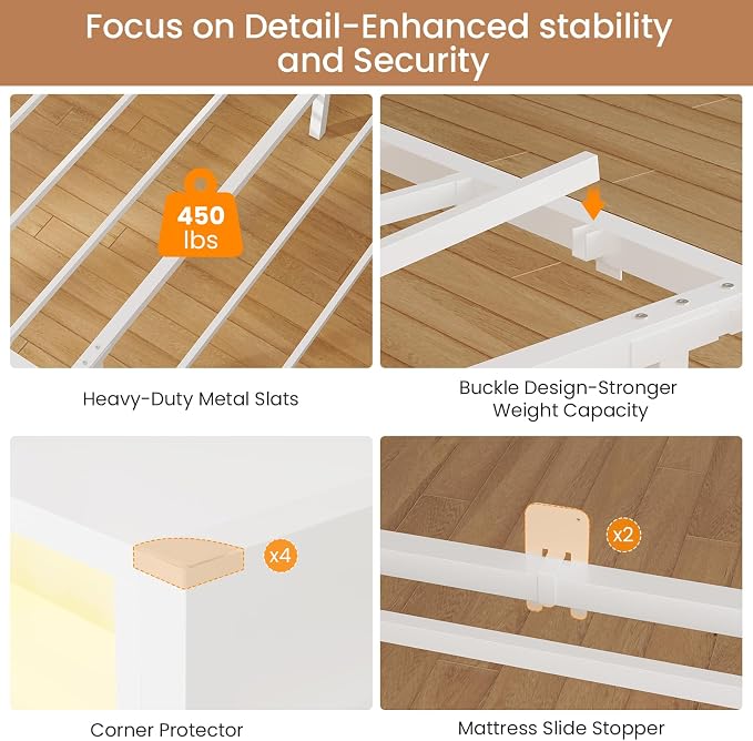 DICTAC Twin Corner Bed Frame - Image 9