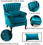 Velvet Accent Chairs Set of 2 - Image 6