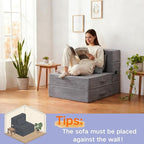 Folding Sofa Bed, 4 in 1 Convertible Sleeper Chair - Image 9