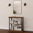 Leick Home Finnick Mixed Metal Bookshelf, 2 Shelves, Easy Assembly, - Image 8