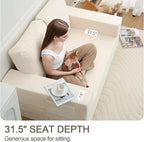 COMAX Convertible Sofa Bed Queen, Folding Fold Out Couch Bed, Floor Futon Couch - Image 7