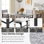 NAFORT 5 Piece Dining Table Set - Image 4
