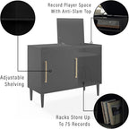 Crosley Furniture Everett Media Console and Record Player Stand - Image 7