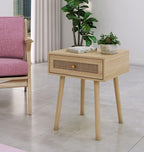 Atlantic Loft & Luv Remy Boho Mid-Century Natural Storage Drawer, Finish Rattan - Image 6