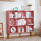 LEYAOYAO 10 Cube Bookshelf, 3 Tier Modern Wide Bookcase - Image 6