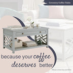 Alaterre Furniture Coventry Classic 36-Inch Wood Coffee Table - Image 3