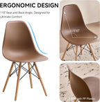 5-Piece Round Dining Table Set, Small 35.5" Kitchen Table Chairs Set of 4 Space - Image 5
