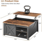 SEDETA 31.5" Lift Top Coffee Table - Image 2
