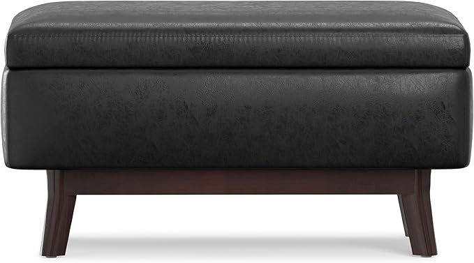 SIMPLIHOME Owen Small Rectangular Storage Ottoman - Image 6