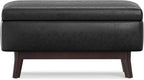 SIMPLIHOME Owen Small Rectangular Storage Ottoman - Image 6