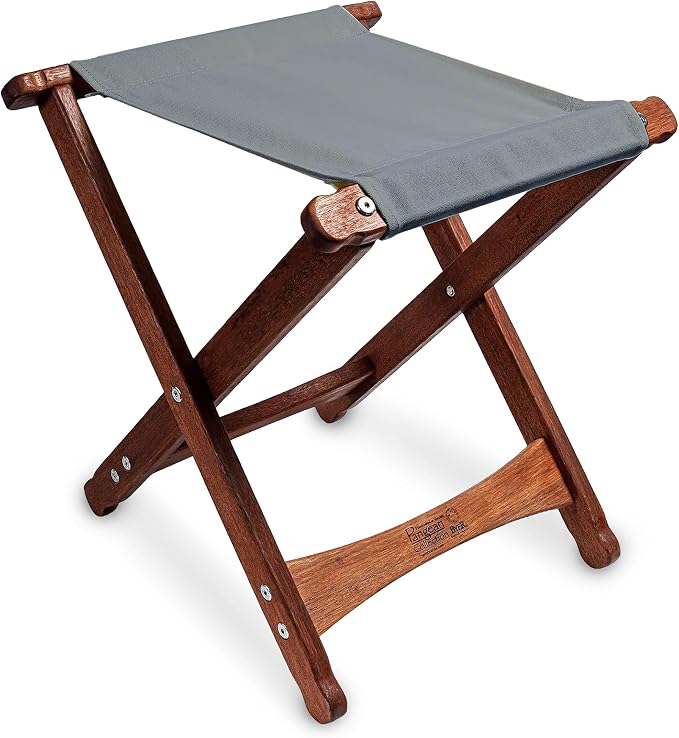 BYER OF MAINE Pangean Folding Stool – Canvas Camp & Wood Camp Stool by BYEROFMAINE