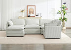 ROWHY 113'' Sectional Cloud Couch, 5 Seater Modular Corner L Shape Sofa Big - Image 7