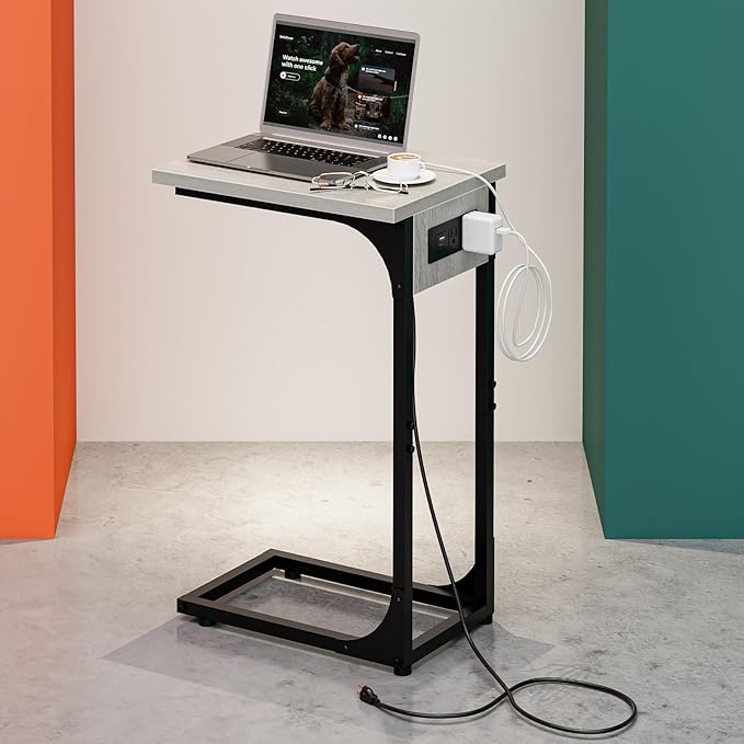 C-Shaped Side Table for Couch by RISWER