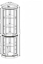 Glass Corner Display Cabinet - Image 2