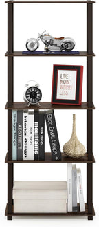 Furinno TURN-S-TUBE Book Shelf, 5-Tier Toolless Storage Shelves - Image 4
