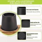 4 Pack Furniture Risers 4 Inch, Bed Risers Heavy Duty - Image 5