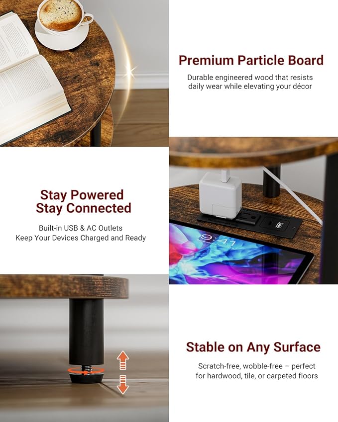 XBurmo Small Round End Table - Image 3