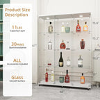 Beauty4U Glass Display Cabinet - Image 2