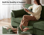 CHIC HOUSE Modular Corner Sectional Sofa - Image 5