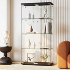 IDEALHOUSE Tempered Glass Display Cabinet by IDEALHOUSE