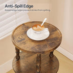HOOBRO Round Side Table for Small Space, 3-Tier Small Round End Table - Image 6