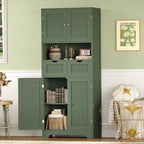 Iwell 58" H Tall Bathroom Storage Cabinet - Image 5
