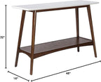 Madison Park Parker Console Tables-Solid Wood, Two-Tone Finish - Image 3