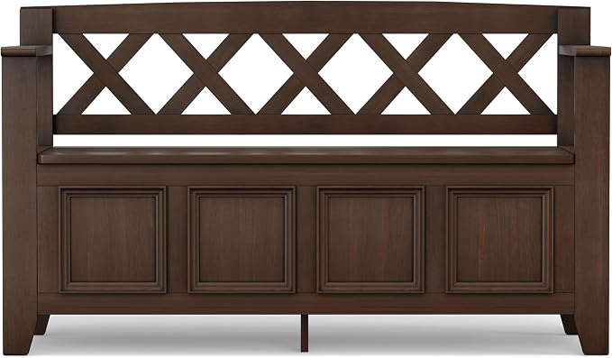 SIMPLIHOME Amherst Entryway Storage Bench - Image 6