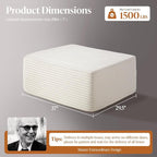37" Cloud Sectional Couch Ottoman - Image 2