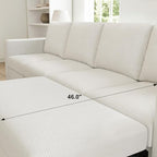 Belffin Modular Sectional Sleeper Sofa Bed - Image 6