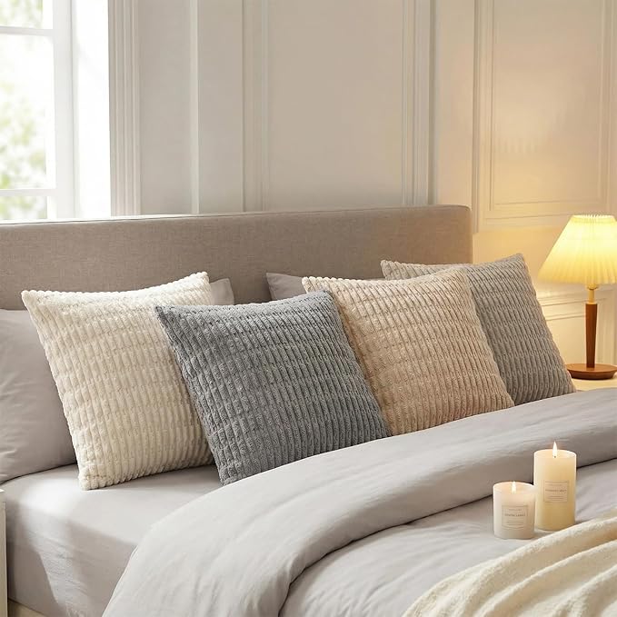 Fancy Homi 4 Packs Decorative Throw Pillow Covers - Image 7