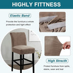 Turquoize Bar Stool Covers 4 Pack Bar Stool Covers - Image 4