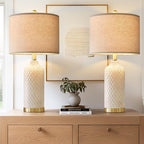 G-SAFAVA 24.25" Table Lamps Set of 2 Modern Ceramic Lamps - Image 9