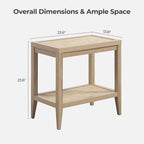 SICOTAS Rattan Nightstands Set of 2 - Image 3