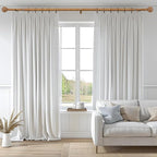 QDWIS 2 Pack Boho Wood Curtain Rods - Image 2