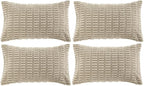 Fancy Homi 4 Packs Decorative Throw Pillow Covers by Fancy+Homi