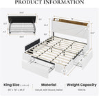 SHA CERLIN King Size Bed Frame - Image 2