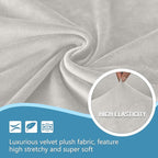 HDCAXKJ Corner Sectional Couch Covers Velvet Stretch L Shape Sofa Cover Soft - Image 3