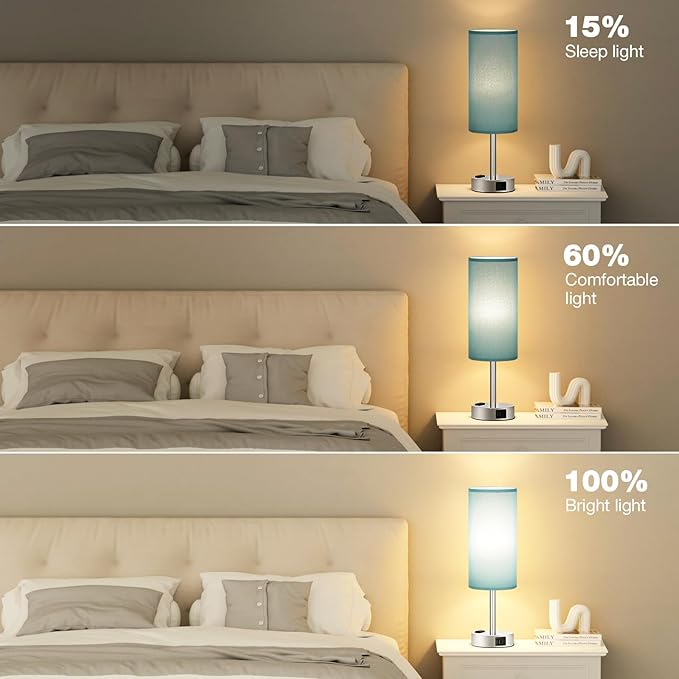 Fenmzee Turquoise Nightstand Table Lamp - Image 5