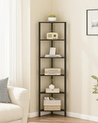 TUTOTAK Corner Shelf, 6-Tier Corner Bookshelf - Image 6