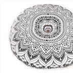 Mandala Floor Pillow Cover Meditation Cushion Seating Throw Hippie Round - Image 5
